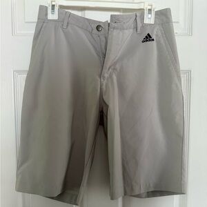 Adidas Gray Athletic Shorts Moisture-Wicking Performance